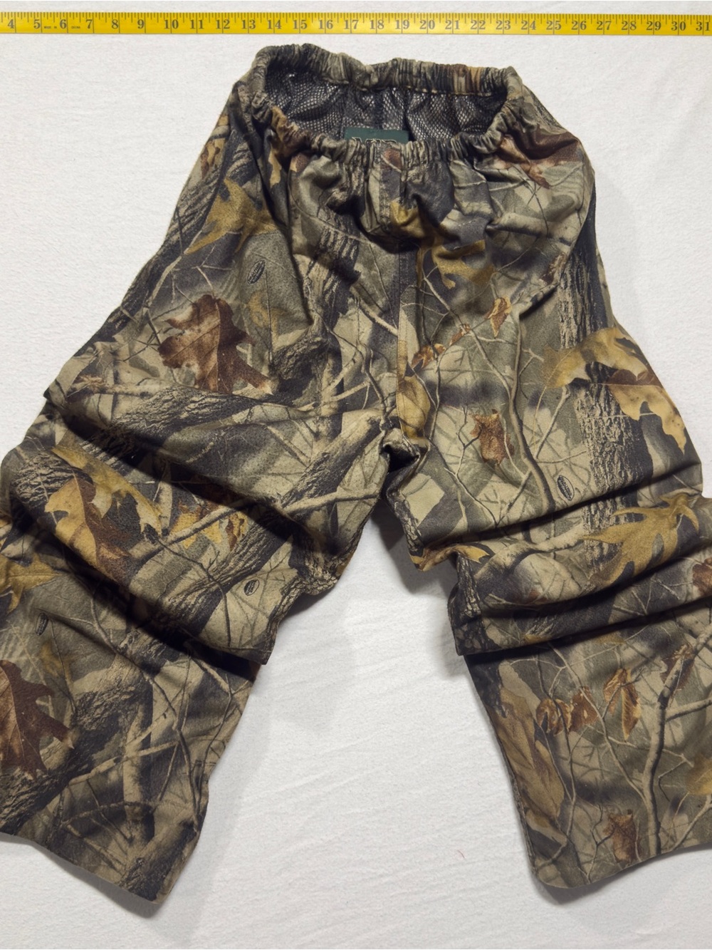 Vintage 90s mad dawg Camouflage Elastic-Waist Jogger Pants - Green/Brown Camo